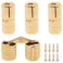 BENLIUDH 10mm Hidden Brass Barrel Hinges 180 Degree Opening Angle Cabinet Hinges for DIY Jewelry Box 1Hand 4 Pack