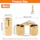 BENLIUDH 10mm Hidden Brass Barrel Hinges 180 Degree Opening Angle Cabinet Hinges for DIY Jewelry Box 1Hand 4 Pack