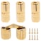 BENLIUDH 10mm Hidden Brass Barrel Hinges 180 Degree Opening Angle Cabinet Hinges for DIY Jewelry Box 1Hand 4 Pack