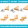 Donanim 12 Overlay Partial Wrap Around Cabinet Hinges 10 Pairs20 Pcs Self Closing Brushed Nickel Cabinet Door Hinges for Face Frame Kitchen Cabinet Hinges