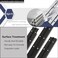 High-PQ 12PCS 6Inch Black Continuous Piano Hinges 12 Open Width Heavy Duty Piano Hinge with Holes 304 Stainless Steel 004 Folding Hinges for Storage Boxes Cabinets Door Piano