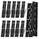 High-PQ 12PCS 6Inch Black Continuous Piano Hinges 12 Open Width Heavy Duty Piano Hinge with Holes 304 Stainless Steel 004 Folding Hinges for Storage Boxes Cabinets Door Piano