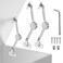 XBLWIN 2 Pack lid Fixed Hinges for 50 lb Wooden Boxes Toy Box Soft Closing lid Support Hinges Heavy Duty Upper Cabinets RV Cabinets up and Down in The Range of 0110
