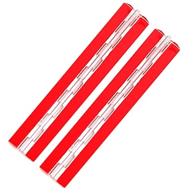 Homakover 2 Pcs 12 Inch Acrylic Hinge Transparent Plastic Continuous Piano Hinge SelfAdhesive Suitable for DIY Drawer Cabinet Furniture Display Stand 2 Pcs12 inch