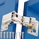 YUEZIYE 2Pack 170 Degree Frameless Cabinet Door Hinge Soft Close Slow Sliding HeavyDuty Concealed Cabinet Hinge Adjustable AngleUsed for HeavyDuty Cabinet Doors flip Doors Crawling Space Flap Doors