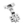 Lethend 2pcs 35mm Middle Hinge Face Frame Mounting Concealed Hinges Kitchen Cabinet Door Hinges Damper Cupboard Closet Door Hardware Furniture Accessories with Screw