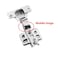 Lethend 2pcs 35mm Middle Hinge Face Frame Mounting Concealed Hinges Kitchen Cabinet Door Hinges Damper Cupboard Closet Door Hardware Furniture Accessories with Screw