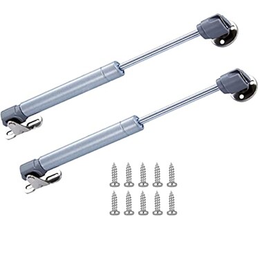 priaolker 30N7 lb Gas Shock Cabinet Door Hinge 6 Length Soft Close Support Retractable Cabinet Door Gas Spring 2 Pack