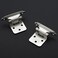 Ravinte Decor 4 Pack 2 Pair Brushed Nickel Cabinet Hinges 12 inch Overlay SemiConcealed Hinges Self Closing Door Hardware with Door Bumper Silver Face Mount Hardware