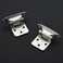 Ravinte Decor 4 Pack 2 Pair Brushed Nickel Cabinet Hinges 12 inch Overlay SemiConcealed Hinges Self Closing Door Hardware with Door Bumper Silver Face Mount Hardware
