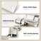 Ravinte Decor 4 Pack 2 Pair Brushed Nickel Cabinet Hinges 12 inch Overlay SemiConcealed Hinges Self Closing Door Hardware with Door Bumper Silver Face Mount Hardware