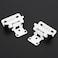 Ravinte Decor 4 Pack 2 Pair White Cabinet Hinges 12 inch Overlay Partial Wrap Around Door Hinges for Face Frame Self Closing White Face Mount Cupboard Hardware