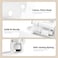 Ravinte Decor 4 Pack 2 Pair White Cabinet Hinges 12 inch Overlay Partial Wrap Around Door Hinges for Face Frame Self Closing White Face Mount Cupboard Hardware