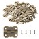 PGMJ 40 Pieces Mini Hinges for Crafts Bronze Engraving Design Replacement Cabinet Hinges Jewelry Box Hinges for Antique Wooden Cases Toolbox Jewelry Boxes Cabinets Gift Boxes Wine Boxes