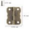 PGMJ 40 Pieces Mini Hinges for Crafts Bronze Engraving Design Replacement Cabinet Hinges Jewelry Box Hinges for Antique Wooden Cases Toolbox Jewelry Boxes Cabinets Gift Boxes Wine Boxes