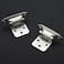 Ravinte Decor 8 Pack 4 Pair Brushed Nickel Cabinet Hinges 12 inch Overlay Kitchen Cabinet Hinges SemiConcealed Hinges Self Closing Cabinet Door Hinges with Door Bumper Silver Face Mount Cabinet Hardwa