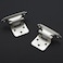 Ravinte Decor 8 Pack 4 Pair Brushed Nickel Cabinet Hinges 12 inch Overlay Kitchen Cabinet Hinges SemiConcealed Hinges Self Closing Cabinet Door Hinges with Door Bumper Silver Face Mount Cabinet Hardwa