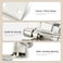 Ravinte Decor 8 Pack 4 Pair Brushed Nickel Cabinet Hinges 12 inch Overlay Kitchen Cabinet Hinges SemiConcealed Hinges Self Closing Cabinet Door Hinges with Door Bumper Silver Face Mount Cabinet Hardwa