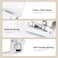 Ravinte Decor 8 Pack 4 Pair White Cabinet Hinges 38 inch Inset Kitchen Cabinet Hinges SemiConcealed Hinges Self Closing Cabinet Door Hinges with Door Bumper Flush Face Mount Cupboard Hardware