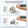 Ravinte Hardware 8 Pack 4 Pairs 38 Inch Insert Kitchen Cabinet Hinges Satin Nickel Self Closing Hinges for Kitchen Cabinet Doors SemiConcealed Cupboard Hardware Face Mount Hardware Silver