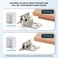 Ravinte Hardware 8 Pack 4 Pairs 38 Inch Insert Kitchen Cabinet Hinges Satin Nickel Self Closing Hinges for Kitchen Cabinet Doors SemiConcealed Cupboard Hardware Face Mount Hardware Silver