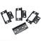 FDXGYH 8 Pack NonMortise Door Hinges Heavy Duty Bifold Butt Cabinet with Mounting Screws for Windows Cupboard etc Furniture 2x09Black