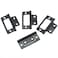 FDXGYH 8 Pack NonMortise Door Hinges Heavy Duty Bifold Butt Cabinet with Mounting Screws for Windows Cupboard etc Furniture 2x09Black
