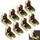 ABuff 8 Pack Self Lock Folding Hinge 090 Degree Folding Leg Support Bracket Foldable Locking Hinges for Folding Table Legs Bed Leg WorkbenchGold