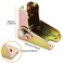 ABuff 8 Pack Self Lock Folding Hinge 090 Degree Folding Leg Support Bracket Foldable Locking Hinges for Folding Table Legs Bed Leg WorkbenchGold