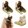 ABuff 8 Pack Self Lock Folding Hinge 090 Degree Folding Leg Support Bracket Foldable Locking Hinges for Folding Table Legs Bed Leg WorkbenchGold