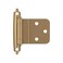 Amerock BPR3428CZ Cabinet Hinge 38 inch 10mm Inset Self Closing Face Mount Champagne Bronze Kitchen Cabinet Door Hinge 1 Pair2 Pack Functional Hardware