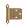 Amerock BPR3428CZ Cabinet Hinge 38 inch 10mm Inset Self Closing Face Mount Champagne Bronze Kitchen Cabinet Door Hinge 1 Pair2 Pack Functional Hardware