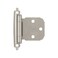Amerock BPR7629G10 Face Frame Cabinet Hinge Variable Overlay Self Closing Face Mount Satin Nickel Kitchen Cabinet Door Hinge 1 PairPack Functional Hardware