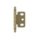 Amerock PK3180TBBBZ Cabinet Hinge 34 in 19 mm Door Thickness Full Inset Partial Wrap Ball Tip Golden Champagne Kitchen Cabinet Door Single Hinge Functional Hardware