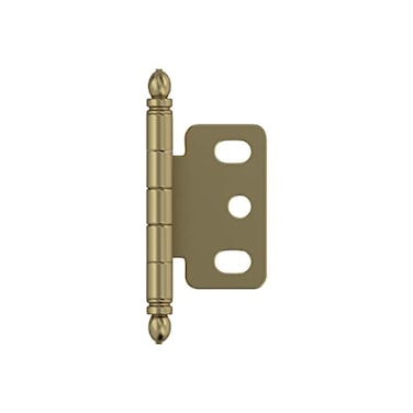 Amerock PK3180TBBBZ Cabinet Hinge 34 in 19 mm Door Thickness Full Inset Partial Wrap Ball Tip Golden Champagne Kitchen Cabinet Door Single Hinge Functional Hardware
