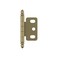 Amerock PK3180TBBBZ Cabinet Hinge 34 in 19 mm Door Thickness Full Inset Partial Wrap Ball Tip Golden Champagne Kitchen Cabinet Door Single Hinge Functional Hardware