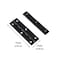 Antrader 29 x 09 Long Folding Hinges Cabinet Gate Closet Door Hinge Home Furniture Hardware with Mounting Screws Black Pack of 12