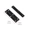 Antrader 29 x 09 Long Folding Hinges Cabinet Gate Closet Door Hinge Home Furniture Hardware with Mounting Screws Black Pack of 12