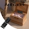 Antrader 29 x 09 Long Folding Hinges Cabinet Gate Closet Door Hinge Home Furniture Hardware with Mounting Screws Black Pack of 12