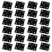 Antrader Retro Butt Hinges 24 PCS Black Folding Butt Hinges Home Furniture Hardware Door Hinge for Woodworking Projects with Mounting Screws