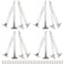 Augiimor 4 Pairs Lid Support Hinge Heavy Duty Stainless Steel Rotatable Folding Soft Close 87 Length Lid Stay Support Hinges for Kitchen Wardrobe Cabinets Door