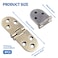 Auvotuis 4Pcs Heavy Duty Folding Table Hinges Bronze Sewing Machine Flip Top Hinge Zinc Alloy Butler Tray Hinge with Mounting Screws for Drop Front Desk Drawer Doors 31 x 118inch