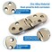 Auvotuis 4Pcs Heavy Duty Folding Table Hinges Bronze Sewing Machine Flip Top Hinge Zinc Alloy Butler Tray Hinge with Mounting Screws for Drop Front Desk Drawer Doors 31 x 118inch