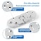 Auvotuis 4Pcs Heavy Duty Folding Table Hinges Silver Sewing Machine Flip Top Hinge Zinc Alloy Butler Tray Hinge with Mounting Screws for Drop Front Desk Drawer Doors 31 x 118inch