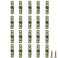 AUXBC 20pc Mini Hinges 270 Folding Hinges for Wooden Box Crafts Wine Box 24x05 Brass