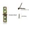 AUXBC 20pc Mini Hinges 270 Folding Hinges for Wooden Box Crafts Wine Box 24x05 Brass