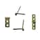 AUXBC 20pc Mini Hinges 270 Folding Hinges for Wooden Box Crafts Wine Box 24x05 Brass