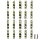 AUXBC 20pc Mini Hinges 270 Folding Hinges for Wooden Box Crafts Wine Box 24x05 Brass