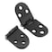 AUXBC Heavy Duty Folding Table Hinges31 x 115inch Zinc Alloy Table Folding Flip Top Hinge 180 Degree Round Edge Butler Tray Hinge Black4Pcs