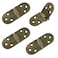 AUXBC Heavy Duty Folding Table Hinges31 x 115inch Zinc Alloy Table Folding Flip Top Hinge 180 Degree Round Edge Butler Tray Hinge Bronze4Pcs
